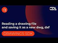 Video thumbnail for Reading a drawing file and saving it as a new dwg, dxf