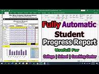 Video thumbnail for Students Progress Report Generator Automatically - Result Card Maker in Excel