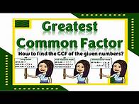 Video thumbnail for Greatest Common Factor | GCF | Finding the GCF | Mathematics | Matatag | Teacher Beth Class TV