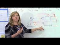Video thumbnail for 4th Grade Mathematics - Lesson 3: Multi-digit multiplication using the Area Array Model