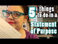 Video thumbnail for 5 Things to Do in a Statement of Purpose for PhD/Grad School | PhD SOP + an example (mine!)