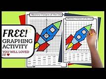 Video thumbnail for Coordinate Graphing Mystery Picture Four Quadrants (Free download!)
