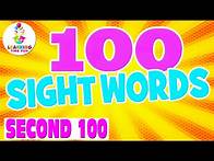 Video thumbnail for 100 SIGHT WORDS for Kids (Learn High Frequency Words) | FRY WORDS List 2