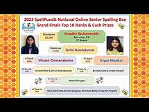 Video thumbnail for 2023 SpellPundit National Senior Spelling Bee Grand Finals