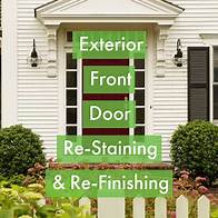 Video thumbnail for Front Door Restaining and Door Refinishing - Home Painters Toronto