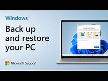 Video thumbnail for How to back up and restore your PC | Microsoft