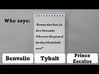 Video thumbnail for 🗡️Romeo and Juliet Quiz 🌹| 20 Multiple Choice Questions | For Fun or Study | Shakespeare Study