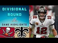 Video thumbnail for Buccaneers vs. Saints Divisional Round Highlights | NFL 2020 Playoffs