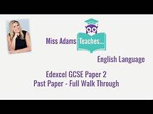 Video thumbnail for Revise Edexcel GCSE English Language Paper 2 - Full Walk Through