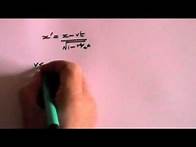 Video thumbnail for Special Relativity - A Level Physics