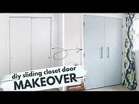 Video thumbnail for Extreme Sliding Closet Door Makeover for Super Cheap