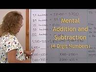 Video thumbnail for Addition and subtraction - mental math (4-digit numbers)