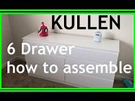 Video thumbnail for Ikea Kullen 6 drawers Assembly and compare to the Ikea Malm 6 Dresser.