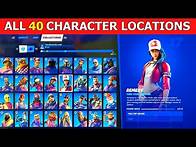 Video thumbnail for All 40 Character Locations! Fortnite Complete Character Collection Guide! (Where to Find Characters)