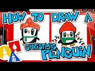 Video thumbnail for How To Draw A Christmas Penguin