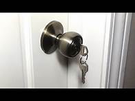 Video thumbnail for Keyed Entry Door Knob Installation - Door Lock