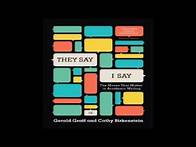 Video thumbnail for They Say / I Say audiobook by Gerald Graff, Cathy Birkenstein