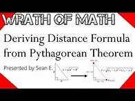 Video thumbnail for Deriving the Distance Formula from the Pythagorean Theorem