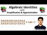 Video thumbnail for Algebraic identities use in Simplification