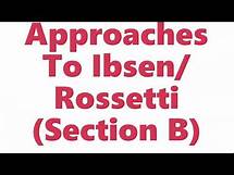 Video thumbnail for How To Answer The Ibsen/Rossetti Question (Paper 1 Section B) - OCR A-Level English Literature