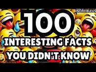 Video thumbnail for Over 100 Interesting Facts You'll Definitely Want to Know 😲😱