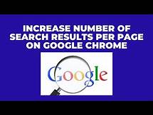 Video thumbnail for How to Increase Number of Search Results Per Page on Google Chrome