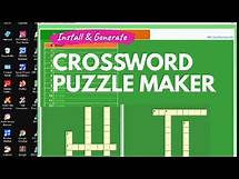 Video thumbnail for HOW TO INSTALL AND GENERATE CROSSWORD PUZZLE/ CROSSWORD PUZZLE MAKER BASIC TUTORIAL