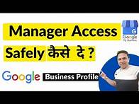 Video thumbnail for How To Add Owners & Manager for your Google Business Profile |Share Manager Access Google Business