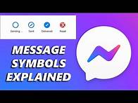 Video thumbnail for What the Symbols Next To Messages Mean In Facebook Messenger