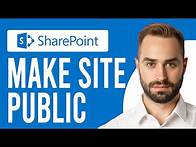 Video thumbnail for How to Make SharePoint Site Public (Change Site from Private to Public)