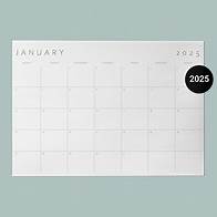 Video thumbnail for Printable Monthly Planner 2025 Minimalist Calendar 2025 Horizontal | Letter, 11x17, A4, A3 | Monday & Sunday Start | Instant Download - Etsy