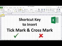 Video thumbnail for Shortcut to Insert Tick Mark & Cross Mark In Excel
