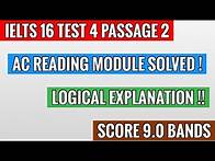 Video thumbnail for IELTS Cambridge 16 Test 4 Passage 2 AC Reading with logical explanation I Changes in reading habits