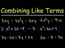 Video thumbnail for Combining Like Terms Using The Distributive Property - Algebra