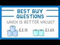 Video thumbnail for GCSE Maths - How to Solve Best Buy Questions