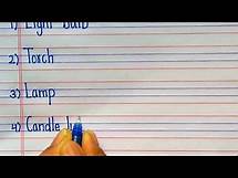 Video thumbnail for artificial sources of light list|sources of light list