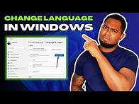 Video thumbnail for How To Change Language In Your Windows 11/10 Computer