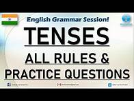 Video thumbnail for Tenses in English Grammar | Rules, Examples, Explanation, MCQs | Learn & Practice 12 types of Tenses