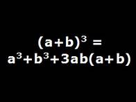 Video thumbnail for a plus b cube - algebra identity explained step by step