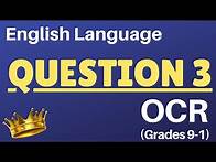 Video thumbnail for How to answer Question 3 English Language GCSE (OCR)