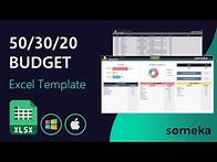 Video thumbnail for 50/30/20 Budget Template in Excel | 50 30 20 Budget Rule