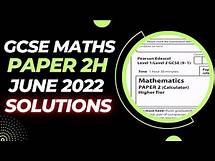 Video thumbnail for GCSE Maths Paper 2H June 2022 Edexcel- Solutions Mark Scheme