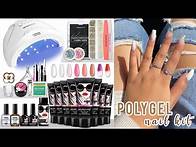 Video thumbnail for how to do polygel nails at home! 💅✨*using Morovan polygel nail kit from amazon*
