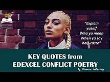 Video thumbnail for KEY QUOTES from EDEXCEL CONFLICT POETRY ANTHOLOGY *GCSE ENGLISH*