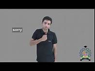 Video thumbnail for sorry (sign 3)
