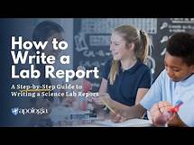 Video thumbnail for How to Write a Lab Report