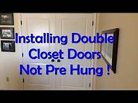 Video thumbnail for Double Closet Door Installation - Not Pre Hung