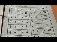 Video thumbnail for Math Folder (easy activities with free printables)