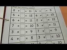 Video thumbnail for Math Folder (easy activities with free printables)