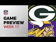 Video thumbnail for Green Bay Packers vs. Minnesota Vikings | 2024 Week 17 Game Preview